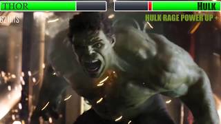 Thor vs Hulk The Avengers With Healthbars [upl. by Mcdade]