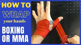 How to wrap your hands for boxing amp MMA [upl. by Mayman871]