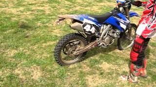 Yamaha WR450F 2008  rev limiter [upl. by Erlene]