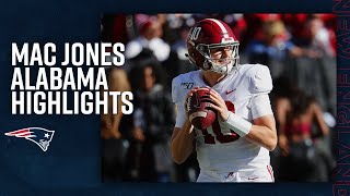 Mac Jones College Highlights  QB Alabama New England Patriots [upl. by Nella]