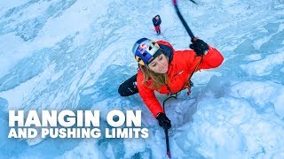 Pro Rock Climber Sasha DiGiulian Goes Ice Climbing [upl. by Millian]