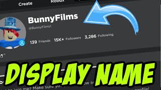 ROBLOX Display Name Tutorial [upl. by Nunci]