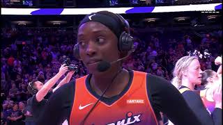 Kahleah Copper postgame sideline interview [upl. by Mokas]