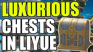 All Luxurious Chests Locations Guide LIYUE and Surrounding Areas  GENSHIN IMPACT [upl. by Dagall]