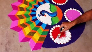 Beautiful 3D rangoli for Diwali [upl. by Eisned]