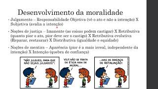 Desenvolvimento moral  Piaget [upl. by Aicargatla60]