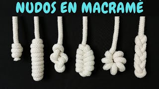 6 nuevos NUDOS en MACRAMÉ paso a paso  6 New Macrame Knots [upl. by Olette]