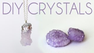 How to Grow Crystals  DIY Crystal Necklaces [upl. by Amekahs]