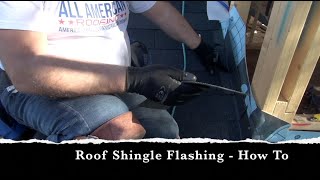 How To Install Flashing Under Roof Shingles [upl. by Leddy]