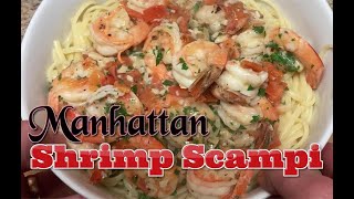 Linguini Shrimp Scampi Manhattan Style l How to Cook Shrimp Scampi in 10 Minutes [upl. by Dnalel]