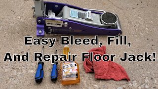 How to Repair A Broken Floor Jack That Wont Lift [upl. by Cullin]