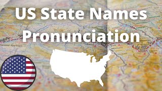 US State Names Pronunciation  American Accent [upl. by Mailli]