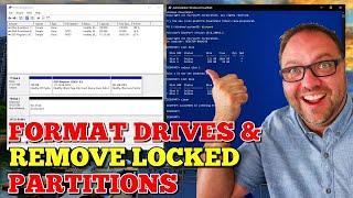 How to Format a Hard Drive amp Delete Recovery Partitions  Windows 10  Diskpart Delete Partition [upl. by Eittod]