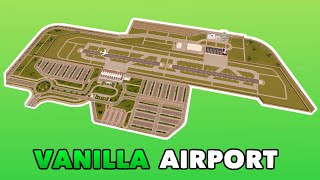 Building an Airport in Cities Skylines  Vanilla no mods Build [upl. by Alleahcim]