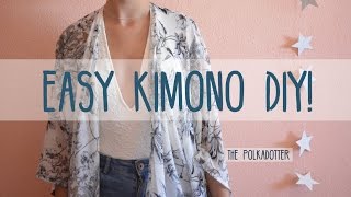 Easy Kimono DIY  4 Steps [upl. by Ataliah]