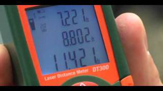 How to Use the Extech DT300 Laser Distance Meter [upl. by Ellenrahc]