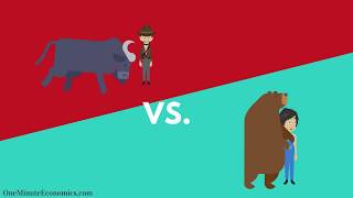 Bull and Bear Markets Bullish vs Bearish Explained in One Minute From Definition to Examples [upl. by Delmor]