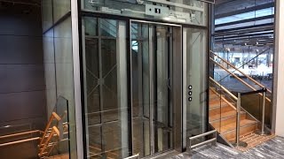 2017 KONE MonoSpace MRL traction elevator  Oslo Gardermoen Airport OSL [upl. by Llenyl]