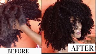 HOW TO WASH DRY amp MATTED CURLY SYNTHETIC WIG [upl. by Eleanora295]