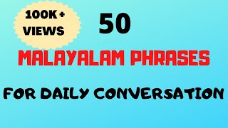 50 Malayalam Phrases amp words for Daily ConversationFluent in MalayalamMalayalam words [upl. by Danete]