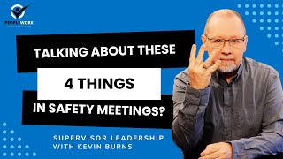 Are You Talking About These 4 Things in Safety Meetings [upl. by Annaer]