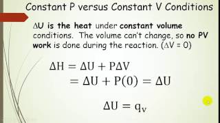 Enthalpy H and Internal Energy U [upl. by Auric]