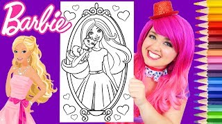 Coloring Barbie amp Kitty Cat Valentines Day Coloring Page Prismacolor Pencils  KiMMi THE CLOWN [upl. by Ettenuj]