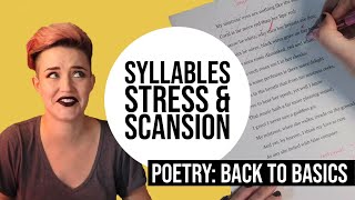 Scansion How to Identify Stressed and Unstressed Syllables [upl. by Lunn]