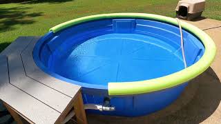 Setting Up An 8 Poly Stock Tank Pool From Tractor Supply DIY [upl. by Porcia]