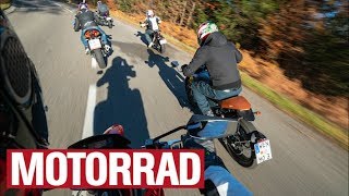 Aprilia SX 125 vs Honda CB 125 R vs KTM RC 125 vs FB Mondial HPS 125i vs Suzuki GSXR 125 [upl. by Damicke]