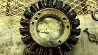 Stator Removal on a Kawasaki Brute Force 750 [upl. by Noland]