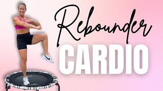 50 MIN Rebounder Cardio Workout  with Glutes amp Abs [upl. by Rhyner]