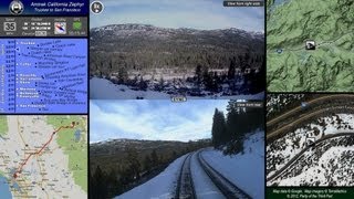 CA Zephyr tour Truckee to San Francisco via Amtrak rail includes trainlapse videos [upl. by Adiesirb]