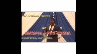 PERSONAL DEVOTION BISHOP Dr A ONJORO [upl. by Anuait911]