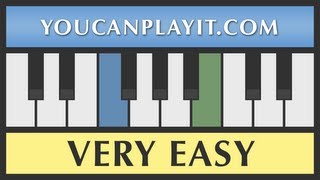 Lavenders Blue Very Easy Piano Tutorial [upl. by Grimaud]