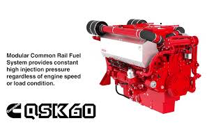 Cummins Marine Engines  QSK60 Video [upl. by Hoover]