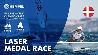 Full Laser Medal Race  Aarhus 2018 [upl. by Nolava645]