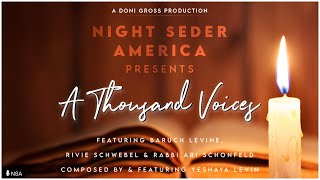 A Thousand VoicesNight Seder America  Baruch Levine Rivie Schwebel Ari Schonfeld amp Yeshaya Levin [upl. by Agn]