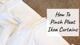 How to Pinch Pleat Ikea Curtains [upl. by Yrek]