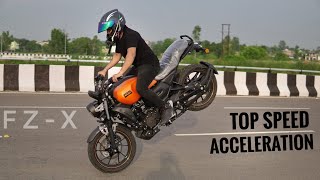 Yamaha FZX 2021 Top Speed  Acceleration [upl. by Roseann892]