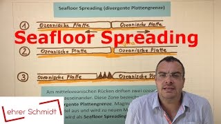 Seafloor Spreading  divergente Plattengrenze  Plattentektonik  Erdkunde  Lehrerschmidt [upl. by Oibirot]