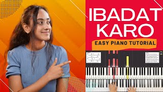 IBADAT KARO USKI CHORDS amp NOTES  EASY PIANO TUTORIAL  WORSHIP SONGS 2021  GOSPEL 2021 [upl. by Seed]