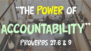 SERMON  quotThe Power of ACCOUNTABILITYquot Liberty Campus [upl. by Xenia792]