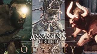 ASSASSINS CREED ODYSSEY All Atlantis Boss Fights amp Artifacts Minotaur Cyclops Medusa Sphinx [upl. by Ferrigno]