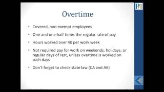 Fair Labor Standards Act New Overtime Rules Explained [upl. by Orrin]