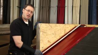 How to Install Sidewall Trim ABC SL16® Metal Roofing System [upl. by Eiuqnom]