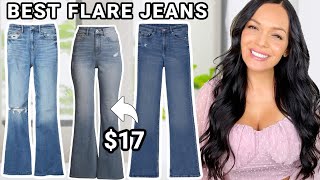 THE BEST FLARE JEANS  AFFORDABLE FASHION  FLARED PANTS OUTFIT  AMERICAN EAGLE FLARE JEANS [upl. by Adnohrahs444]