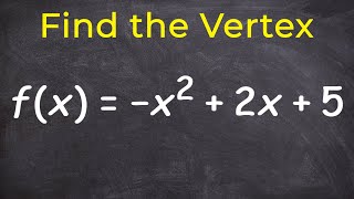 Learn how to find the vertex of a parabola [upl. by Tegan632]