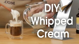 DIY whipped cream in 60 seconds [upl. by Drofniw]