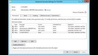 Configuring NTFS Permissions in Windows [upl. by Liarret105]